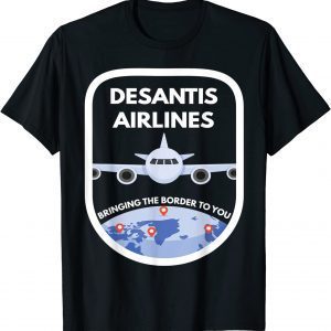DeSantis Airlines American Flag Meme 2024 T-Shirt