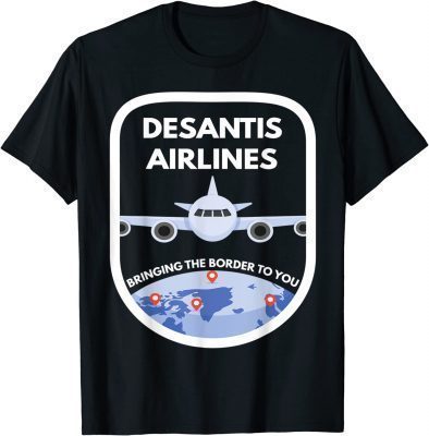 DeSantis Airlines American Flag Meme 2024 T-Shirt