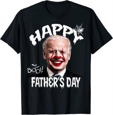 Creppy Clown Biden Happy Father's Day Halloween Funny T-Shirt