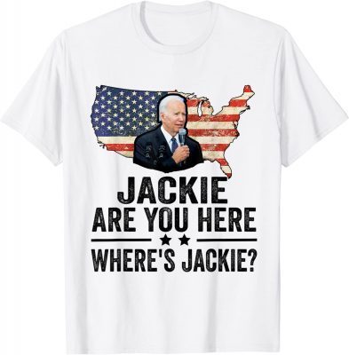 Where's Jackie USA Flag T-Shirt