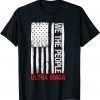 Ultra Maga Appar Funny Anti Biden US Flag Pro Trump 2023 T-Shirt