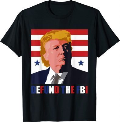Vintage Defund the FBI Anti FBI American Flag T-Shirt