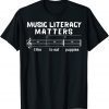 Music Literacy Matters I Like To Eat Puppies T-Shirt
