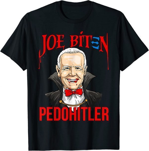 PedoHitler Funny Joe Biden Anti Joe Biden Halloween Gift T-Shirt