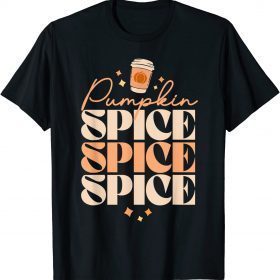 70s Retro Pumpkin Spice Latte PSL Retro Fall Vintage Autumn Vintage T-Shirt