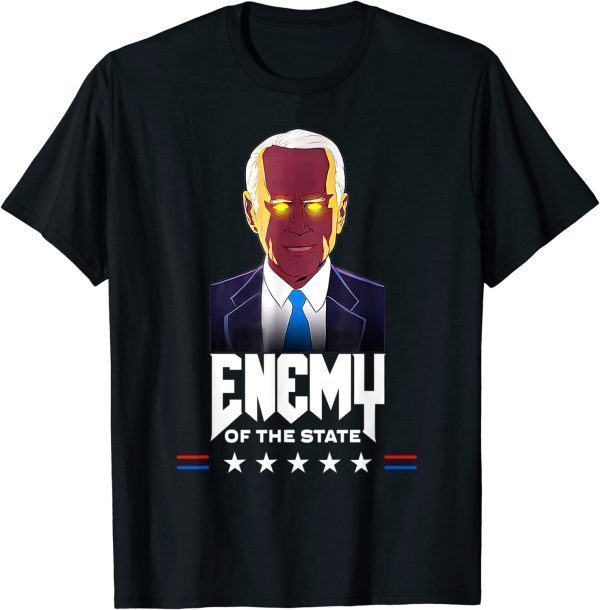 Official Enemy Of State Trump Quotes American Dark Brandon Biden USA T-Shirt