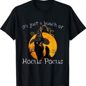 Black Cat Moon Funny Halloween Costume Bunch of Hocus Pocus Gift T-Shirt