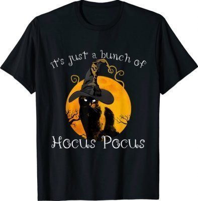 Black Cat Moon Funny Halloween Costume Bunch of Hocus Pocus Gift T-Shirt