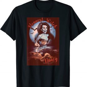 Drink Up Witches Pelosi Halloween Costume Scary Nancy Pelosi 2023 T-Shirt