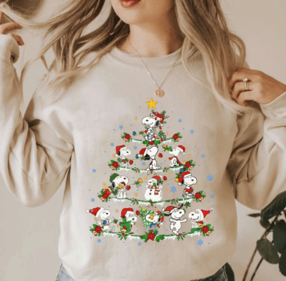 Funny Snup dog Christmas Tree Crewneck Sweatshirt, Christmas 2022 Hoodie, Christmas Dog Hoodie, Christmas Tree T-shirt Gift