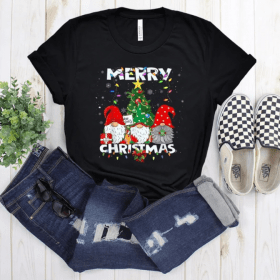 Merry Christmas Gnome Shirt, Christmas Gnomes Shirt, Gnome Shirt, Santa Gnomes Shirt, Cute Gnomies Christmas Shirt, Merry Christmas Shirt