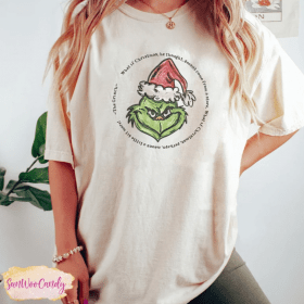 Grinch Face Shirt, Grinch Christmas Shirt, Comfort Colors Shirt, Family Grinch Shirts, Matching Grinch Shirt, Christmas Party Shirt, NA