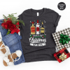 Tequila Vodka Whiskey T Shirt, Funny Christmas Shirt, Christmas Shirts, Drinking TShirt, Full Of Christmas Spirit Tee, Xmas Party T-Shirt