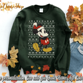 Disney Vintage Mickey Mouse Holiday Shirt, Disney Christmas Vibes Shirt, Christmas Disney Group Sweatshirt