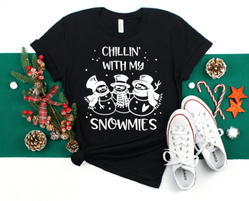 Chillin with my Snowmies, Christmas Shirt,It is the Most Wonderful Time Of The Year,Merry Christmas,Matching Family ,Family Matching