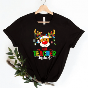 Reindeer Teacher Squad Shirt, Christmas Teacher Shirt, Teacher Squad Shirts, Christmas Gifts f, Kindergarten Shirt, Teacher Christmas shirts