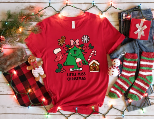 Little Miss Christmas Shirt for Women, Lil Miss Christmas Shirt, Christmas Little Miss TShirt, Little Miss Tee