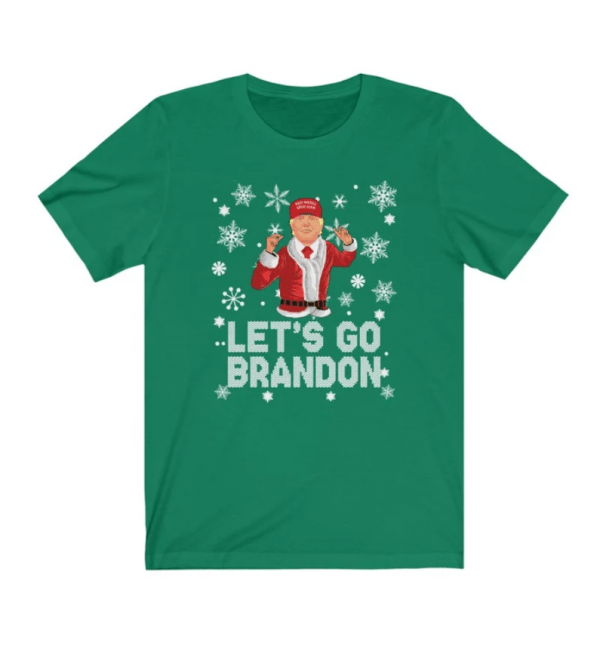Funny Trump Christmas Tshirt - Trump Biden Let's Go Brandon Santa Trump Shirt - Trump Hat Maga Christmas Meme Theme Bella Canvas Unisex