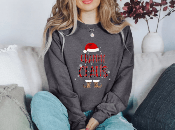 Grammy clause shirt, grandma claus, christmas grandma, Christmas Elf Shirt, Santa Claus Shirt, cute grammy shirt, Christmas shirt,