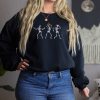 Festive Christmas Skeleton Crewneck Sweatshirt, Funny Holiday Sweater, Spooky Seasonal Hoodie, Holiday Gift Idea