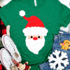 Santa Face Svg, Christmas Svg, Santa Cut Files, Christmas Svg, Dxf, Eps, Png, Kids Shirt Design, Baby Svg, Winter Clipart, Silhouette Cricut