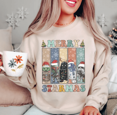 Star Wars Merry Christmas shirt, Disney Baby Yoda Christmas shirt, Star Wars Family matching shirt, Disneyland Christmas shirt