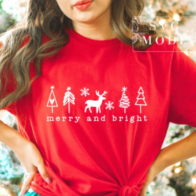 Merry And Bright SVG PNG PDF, Christmas Shirt Svg, Christmas Vibes Svg, Funny Christmas Svg, Christmas Svg, Christmas Jumper Svg, Winter Svg