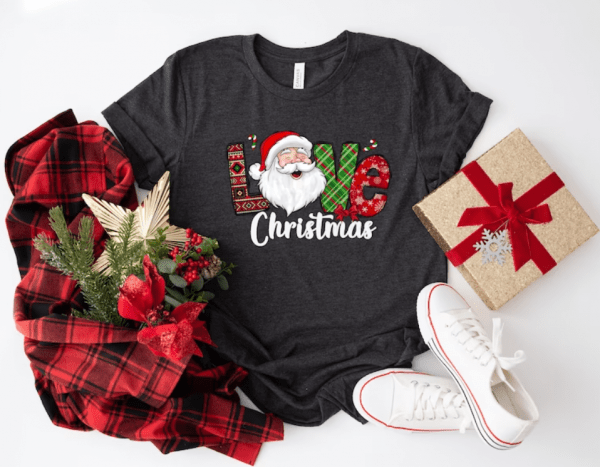 Love Christmas Santa Sweatshirt, Love Christmas Shirt, Christmas Santa Sweatshirt, Santa Shirt, Christmas Shirt, Christmas Sweatshirt