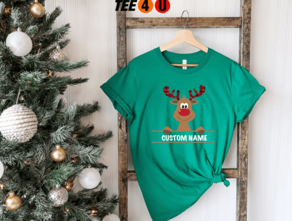 Christmas Reindeer Shirt, Cute Reindeer Shirt, Reindeer Christmas Gift, Family Shirts, Matching Shirts, Christmas Shirts, Reindeer Shirts