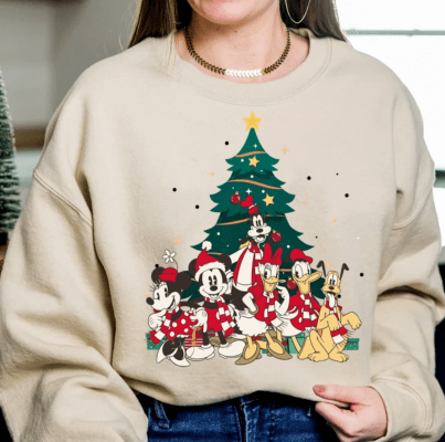 Disney Christmas Vintage Shirt, Mickey And Friends Christmas Shirt, Mickey Christmas Vintage Shirt, Disney Family Christmas Shirt