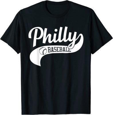 Philadelphia Baseball Vintage Philly Swoosh Shirt