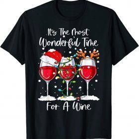Full Of Christmas Spirit Red Wine Drinking Christmas Party Shirts