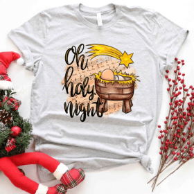 Oh Holy Night Shirt Love Came Down Shirt, Jesus is The King, Jesus Is The Reason For The Season Cute Christmas Shirt, Jesus Love Believe Tee