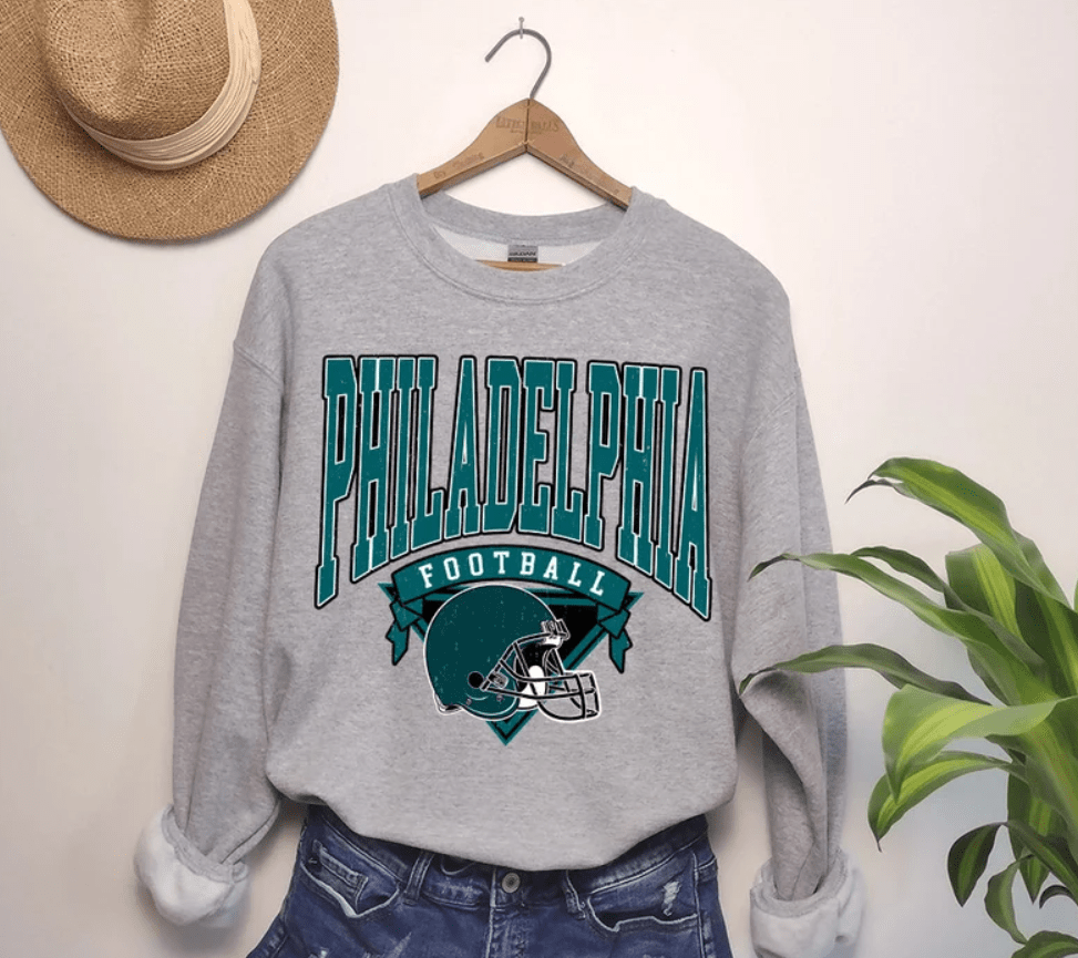 Philadelphia Football T-Shirt, Vintage Style Philadelphia Football