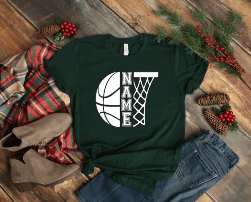 Customized Basketball Shirt, Your Name Basketball, Personalized Basketball Shirt, Game Day Shirt, Basketball Season Tee