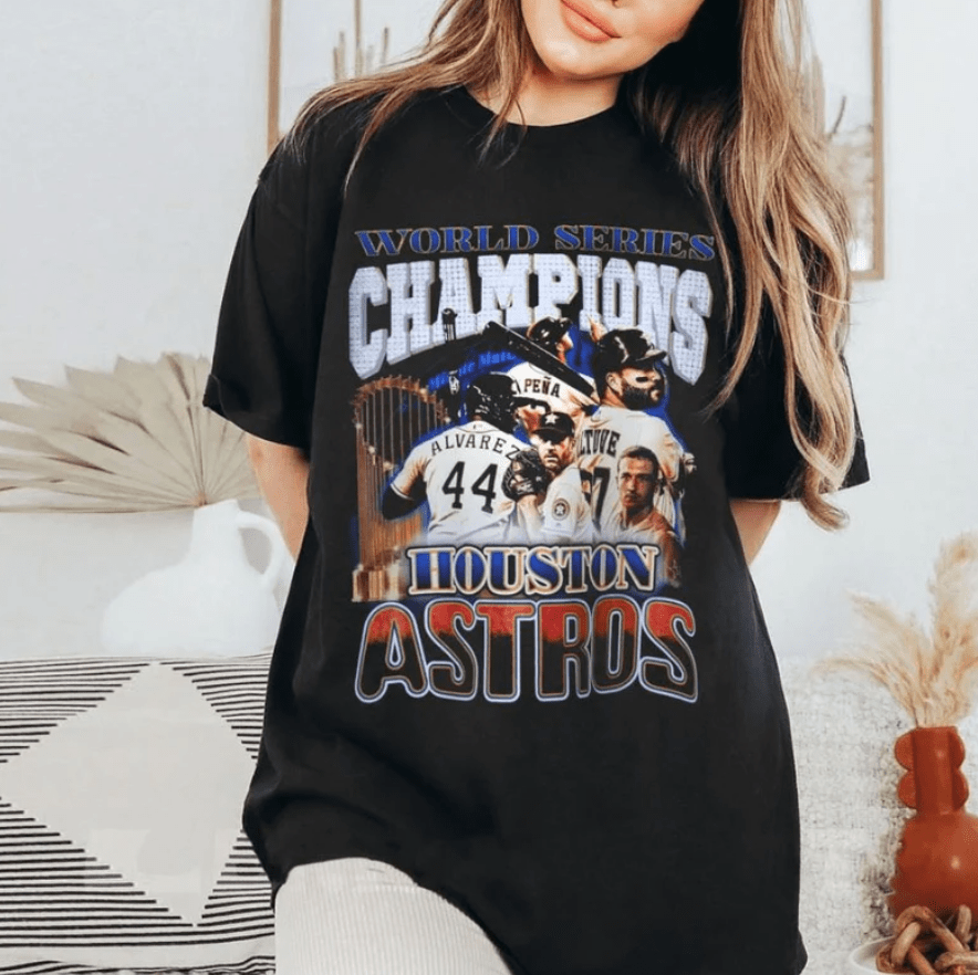 Vintage Houston Astros World Series Champions T-Shirt,Astros World Series  2022 Shirt, Astros World Series - HollyTees