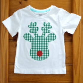 Boys Christmas shirt, T-shirt , Rudolf shirt, Christmas top .boys christmas outfit .