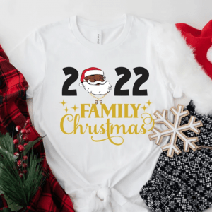 Black Santa Christmas Shirts, Black Santa 2022 Family Christmas Shirt, Family Melanin Christmas African American Holiday T-shirt, Xmas Party