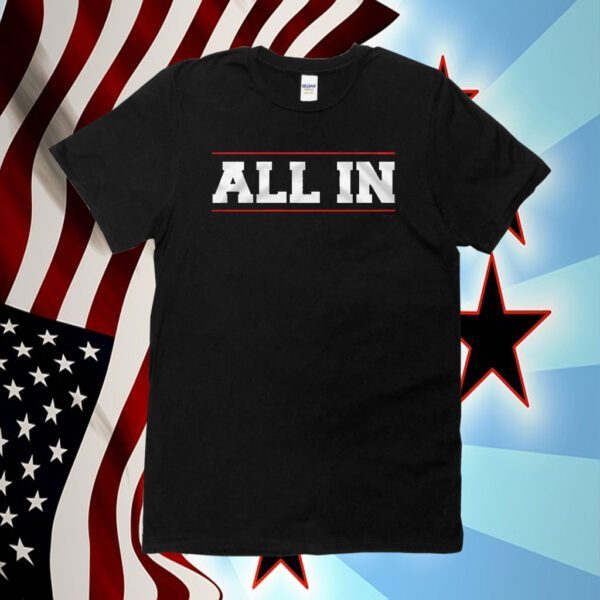 Aew All In Logo Tee Shirt