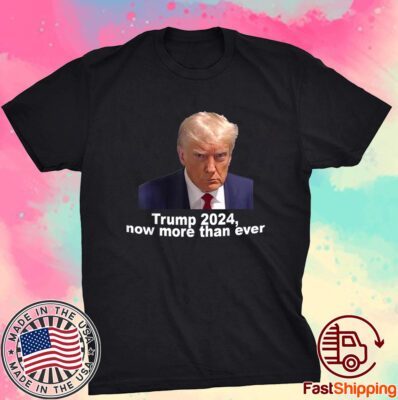 2024 Trump MUG SHOT NOW MORE THEN EVER Tee Shirt