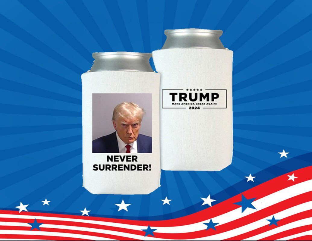 Trump 2024 Never Surrender Beverage Official Cooler