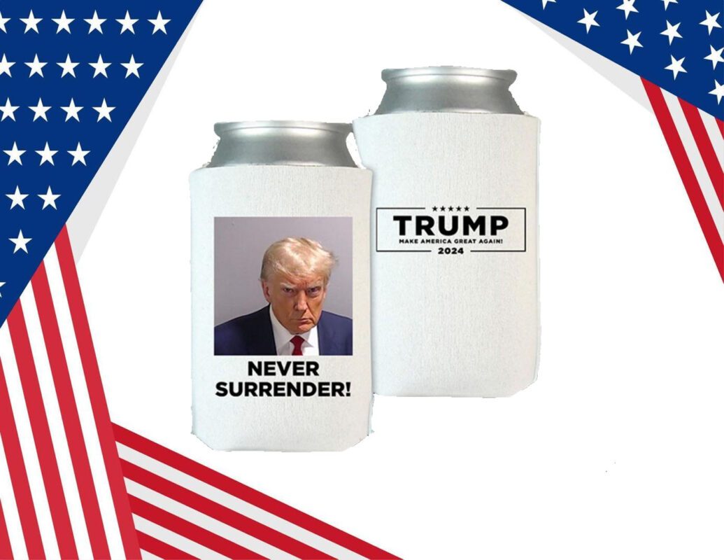Trump 2024 Never Surrender Beverage Official Cooler