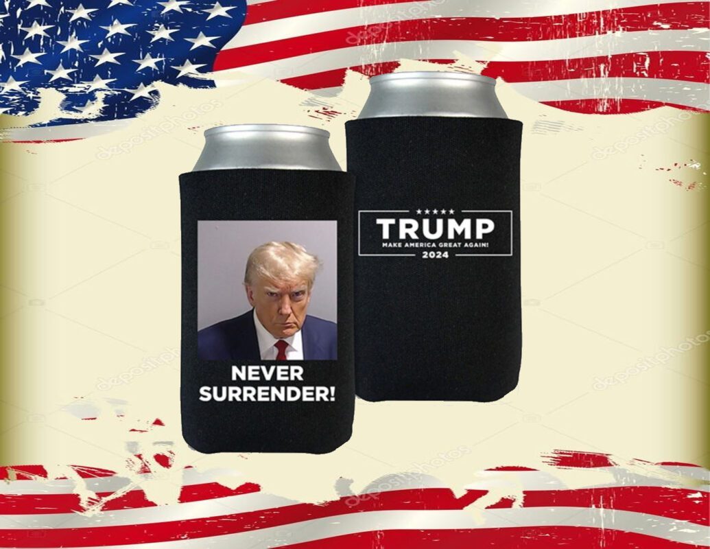 Trump 2024 Never Surrender Beverage Official Cooler