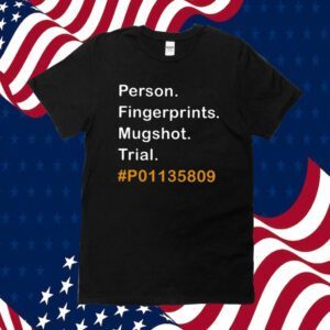 Person Fingerprints Mugshot Trial P01135809 Shirt