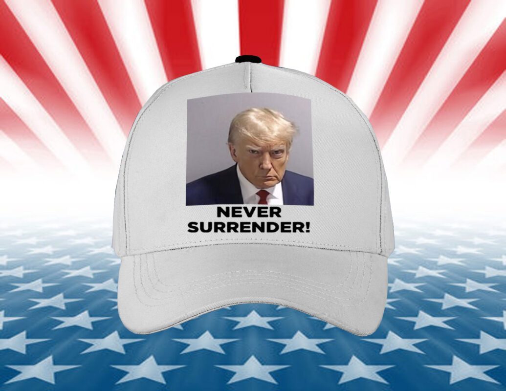 Donald Trump Never Surrender White Mug