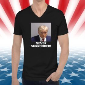 Donald Trump Never Surrender Lady’s Fleece Cropped Shirt