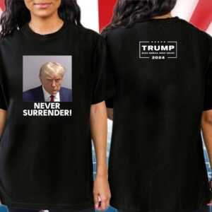 Donald Trump Never Surrender White Mug