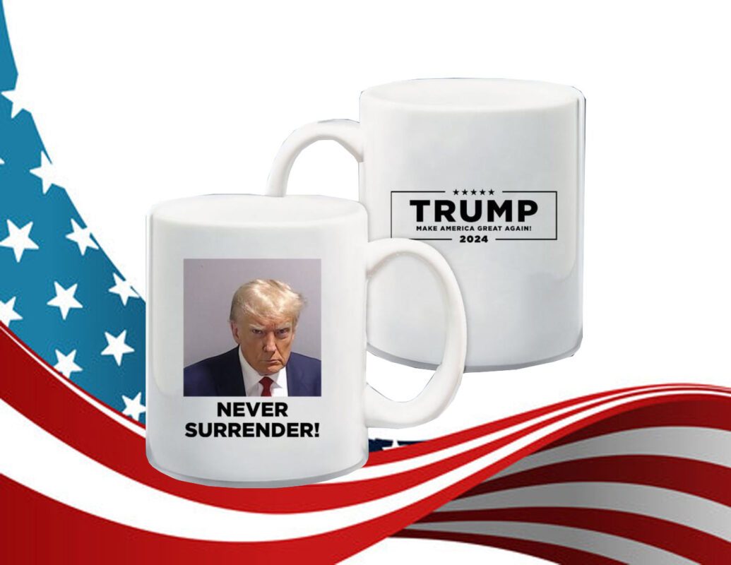 Trump Never Surrender Mug