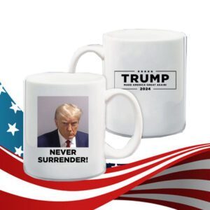 Trump Never Surrender Mug