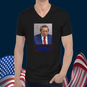 Trump Mugshot Re-Elect Cornpop One Bad Dude 2024 Shirt